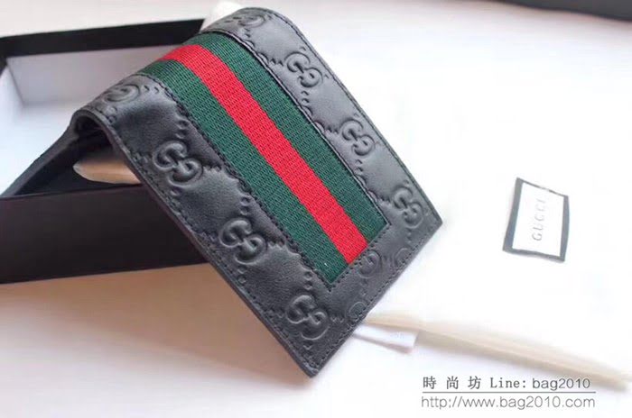 GUCCI古馳 錢包 實物拍攝 原廠材料 男士短錢夾 408827   ydgq3246